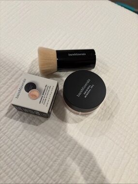 NWT bareMinerals Mineral Veil, travel veil, and brush